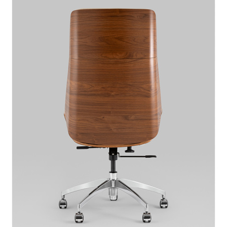 Кресло офисное TopChairs Crown бежевый Stool Group A312 8383-1 walnut back