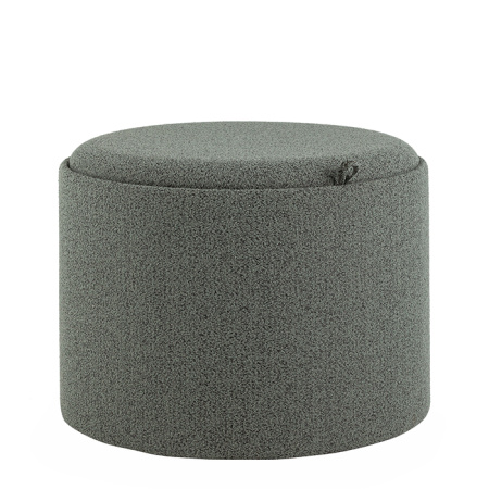 Пуф с ящиком Хюгге L  букле зелёный Stool Group 19B260LXL YX1878-13