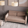 Диван-кровать прямой Барнаби велюр светло-серый Stool Group vd-dv-barnaby-b25