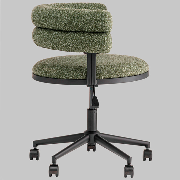 Стул офисный Ponty зелёный чёрные ножки Stool Group Bebe Office Chair OTE-CL 355 bl.l