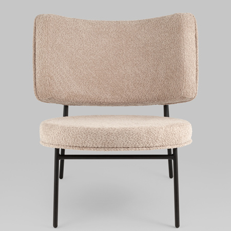 Кресло District Lounge букле капучино Stool Group LV-101-S112-01