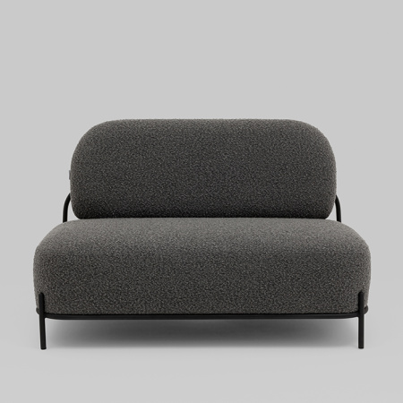 Диван Стоун букле тёмно-серый Stool Group vd-dv-stone-tr-dg