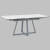 Стол Керас 120-1 D80 см керамика Snow white подстолье серый Stool Group AV 2127-1200/800-170105-7004