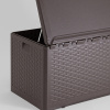 Стол-сундук пластик коричневый 110х55 276л Stool Group YX-DB73H
