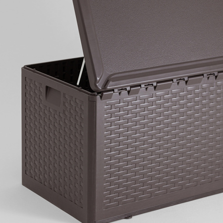 Стол-сундук пластик коричневый 110х55 276л Stool Group YX-DB73H