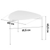 Журнальный столик Erida керамика кремовый Stool Group B-3057-1 white