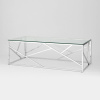 Журнальный стол 120х60 Арт Деко стекло Stool Group ECT-015