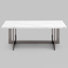 Журнальный столик Нэйтан 122х61 белый мрамор Stool Group ECT-0106-GM