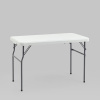 Комплект стола и двух скамеек белый Stool Group YX-B113 white