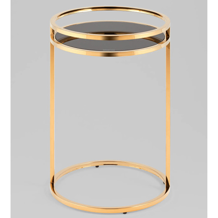 Журнальный столик Гестия 41х60 стекло чёрный Stool Group EET-079-TG