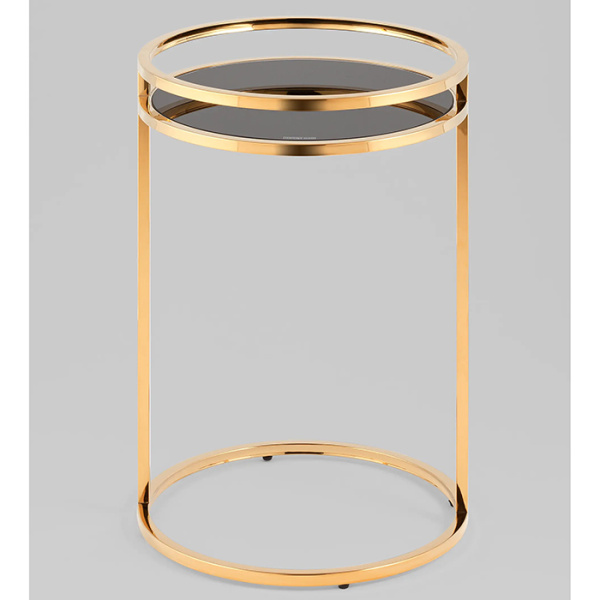 Журнальный столик Гестия 41х60 стекло чёрный Stool Group EET-079-TG