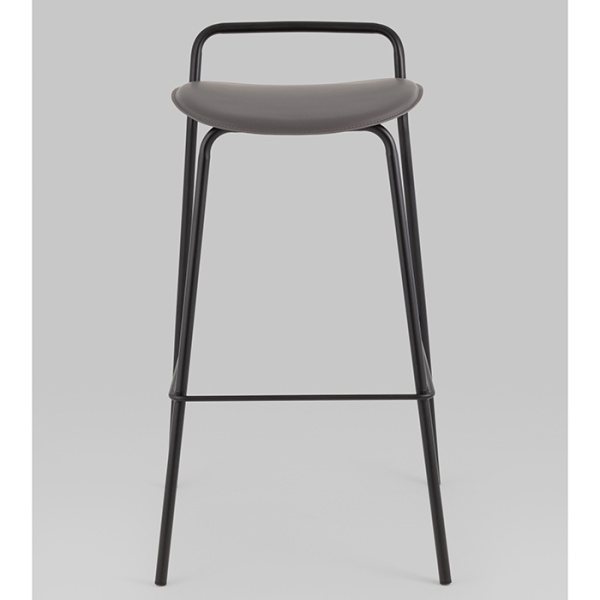 Стул барный Mantis экокожа тёмно-серый Stool Group 9083T dark grey