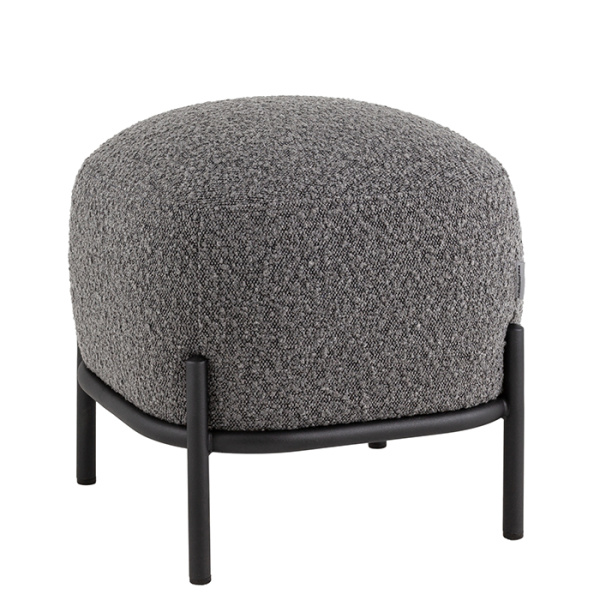 Пуф Стоун букле тёмно-серый Stool Group vd-pf-stone-tr-dg