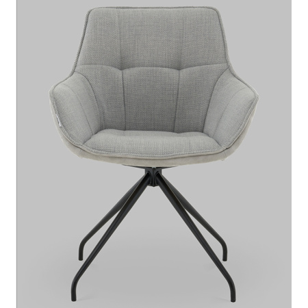 Кресло вращающееся Кимберли рогожка/замша серый Stool Group AV 344 W9D9005