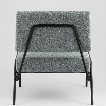 Кресло Теллинг шенилл серо-синий Stool Group LV-116-M77-01