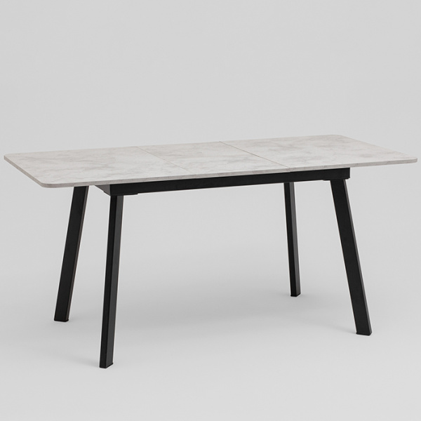 Стол Batu New 120-160 D80 Ароза светлая подстолье черное Stool Group AV 1209/1-1200/800-U701-9005