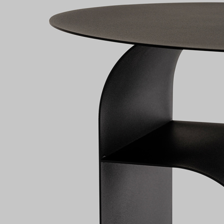 Журнальный столик Arwel металл чёрный Stool Group MT-140 DB-001