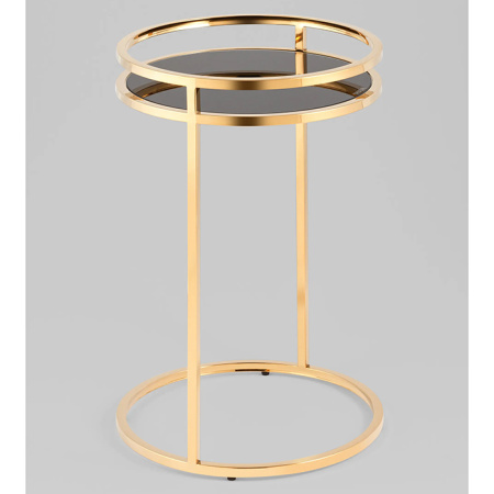 Журнальный столик Гестия 41х60 стекло чёрный Stool Group EET-079-TG