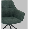 Кресло вращающееся Кимберли рогожка/замша зелёный Stool Group AV 344 W696/K15-K20PM-9005
