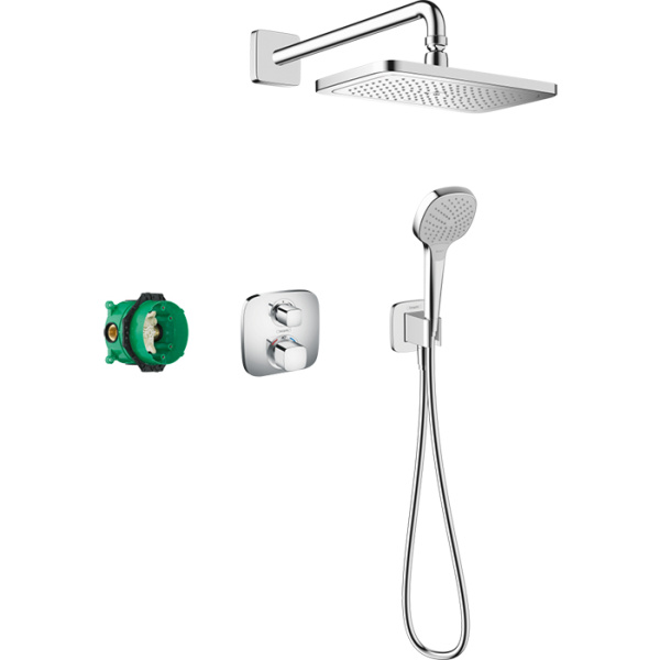Душевая система термостатическая встраиваемая Croma Hansgrohe 27953000