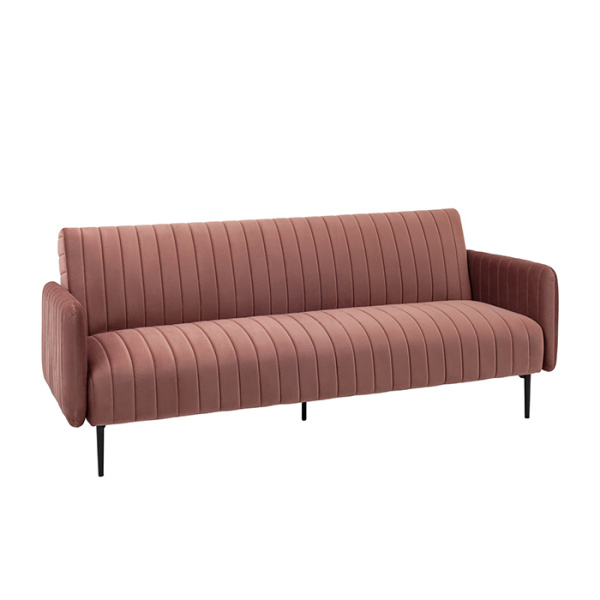 Диван прямой Дрезден велюр пыльно-розовый Stool Group vd-drezden-b15