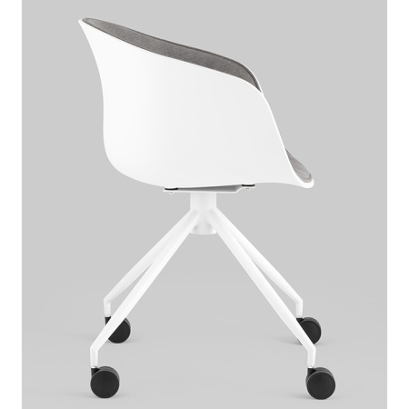 Кресло офисное Libra рогожка серый Stool Group SL-7040ZB grey