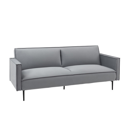 Диван прямой Кассель велюр серый Stool Group vd-cassel-vl12