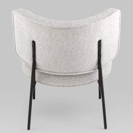 Кресло District Lounge букле светло-серый Stool Group LV-101-S900-01