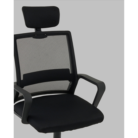 Кресло офисное TopChairs Element чёрный Stool Group OUE-2505 black