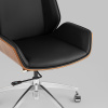 Кресло офисное TopChairs Crown чёрный Stool Group A312 8383-29 walnut back