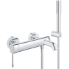 Смеситель для ванны с душевым гарнитуром Essence Grohe 33628001