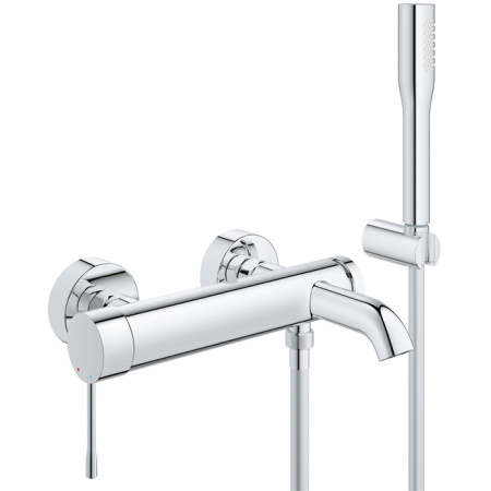 Смеситель для ванны с душевым гарнитуром Essence Grohe 33628001