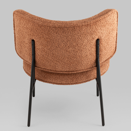 Кресло District Lounge букле терракотовый Stool Group LV-101-S493-01
