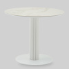 Стол круглый Терралино D90 керамика белый основание белый Stool Group SO 298-86411
