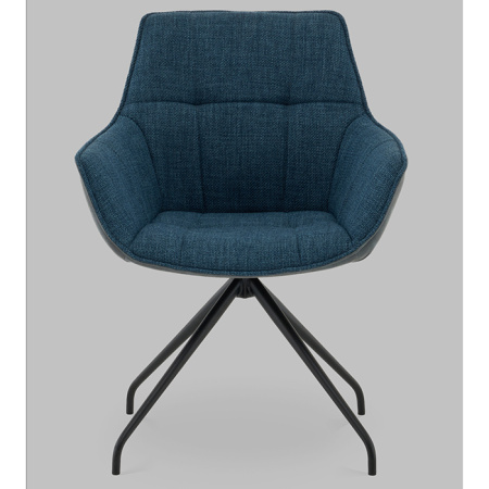 Кресло вращающееся Кимберли рогожка/замша синий Stool Group AV 344 W797/K12-K20PM-9005