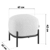 Пуф Стоун букле тёмно-серый Stool Group vd-pf-stone-tr-dg