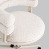 Стул офисный Ponty светло-серый серые ножки Stool Group Bebe Office Chair OTE-CL 113 beig.l