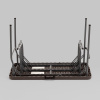 Комплект стола и двух скамеек коричневый Stool Group YX-B113 brown