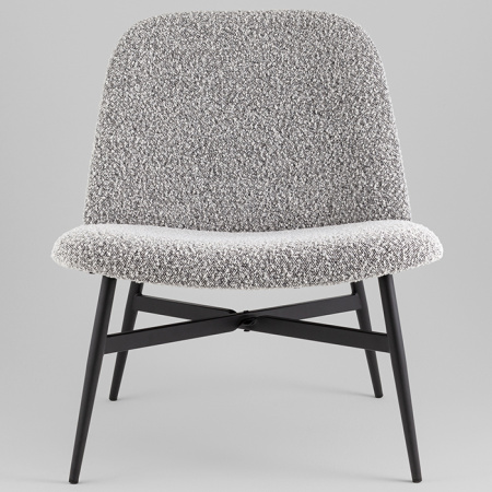 Кресло-лаунж Ease серый Stool Group DM5052 BMG2635-19 Grey