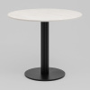 Стол круглый Фризбин D90 Ледяной камень основание черное Stool Group AV 1324-900-K385CB-9005