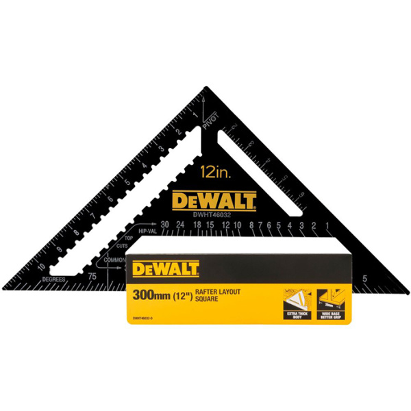 Угольник дюймовый 30 см (12") DeWalt DWHT46032-0