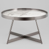 Журнальный столик Гера D80 белая керамика Stool Group ECT-280-GM