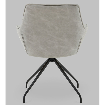 Кресло вращающееся Кимберли рогожка/замша серый Stool Group AV 344 W9D9005