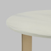 Журнальный столик Кассия D60 светлая керамика Stool Group EET-292-BRCGS-white 333-2