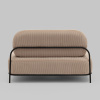 Диван Стоун велюр рельефный бежевый Stool Group vd-dv-stone-cl-cream