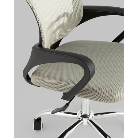 Кресло офисное TopChairs Simple New серый Stool Group WH-805 grey