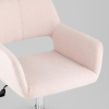 Стул офисный Ross рогожка светло-розовый Stool Group Ross CHROME 50-19